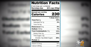 nutrition facts