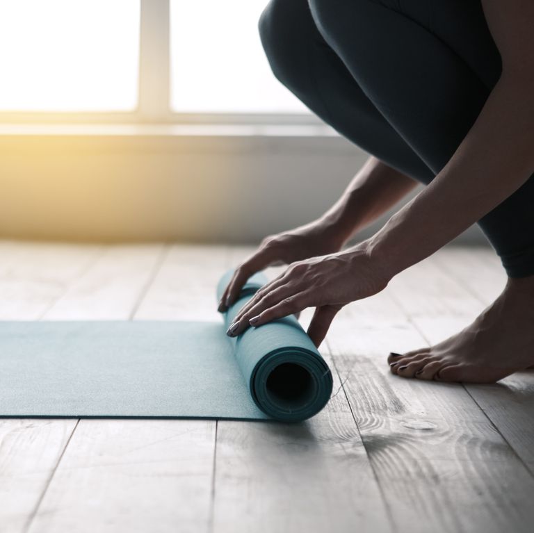 young woman doing yoga